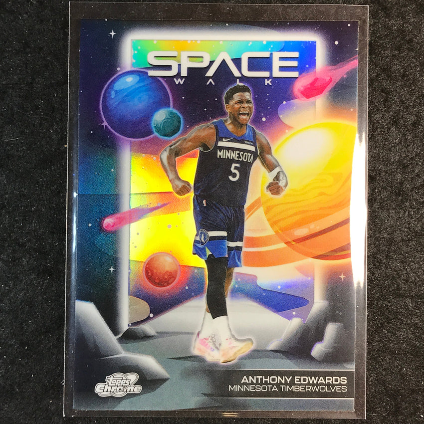 2025-26 Topps Cosmic Chrome ANTHONY EDWARDS Space Walk Refractor #5