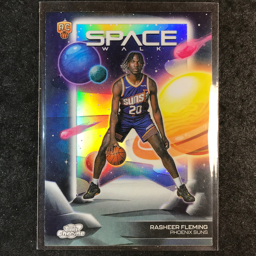 2025-26 Topps Cosmic Chrome RASHEER FLEMING Space Walk Rookie Refractor #12