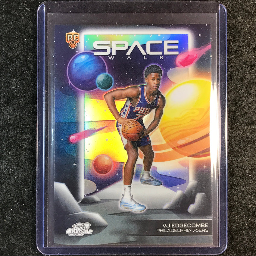2025-26 Topps Cosmic Chrome VJ EDGECOMBE Space Walk Rookie Refractor #14