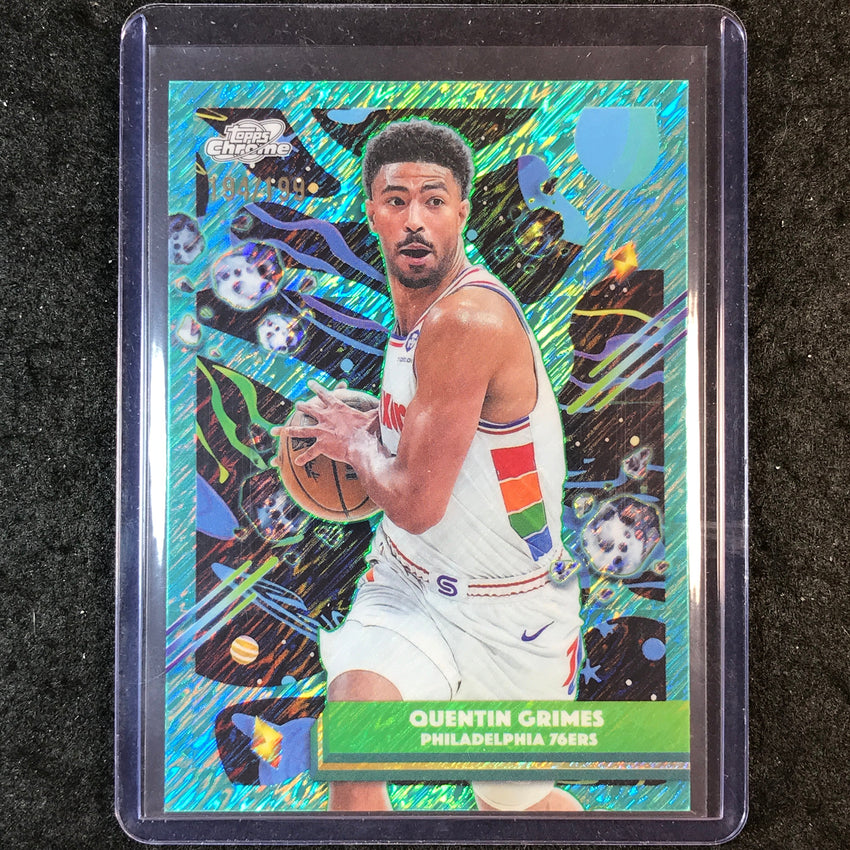 2025-26 Topps Cosmic Chrome QUENTIN GRIMES Base Aqua Equinox 194/199 #3