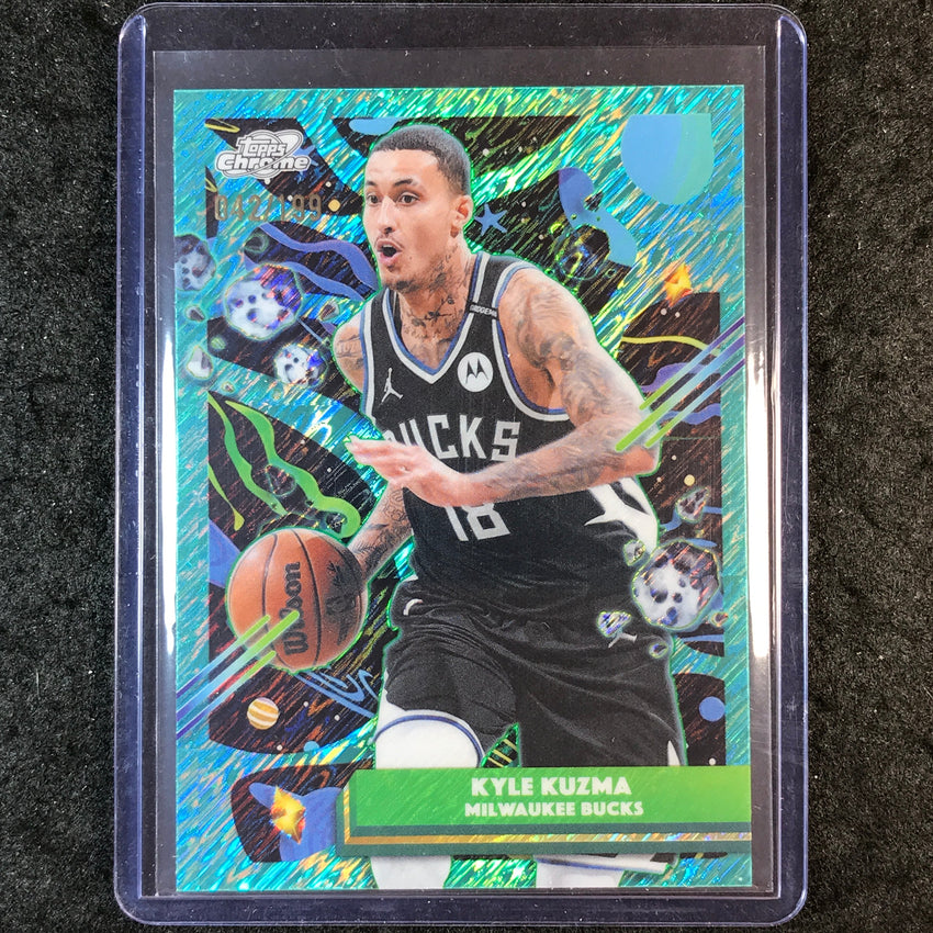 2025-26 Topps Cosmic Chrome KYLE KUZMA Base Aqua Equinox 42/199 #108