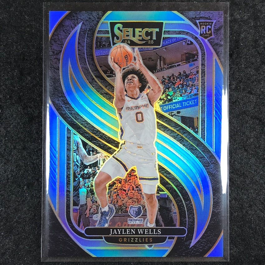 2024-25 Select JAYLEN WELLS Premier Level Rookie Light Blue /299 #188