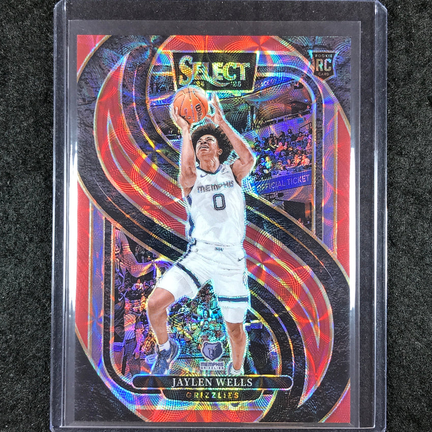 2024-25 Select JAYLEN WELLS Premier Level Rookie Red Scope /249 #188