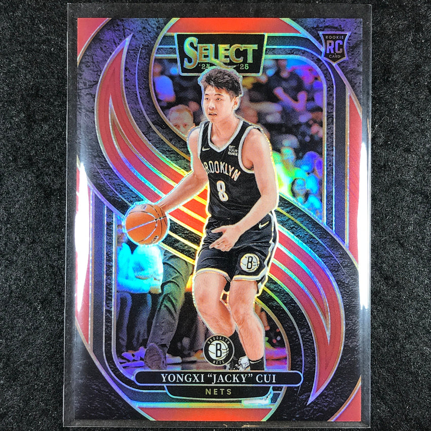 2024-25 Select YONGXI "JACKY" CUI Premier Level Rookie Red /199 #176