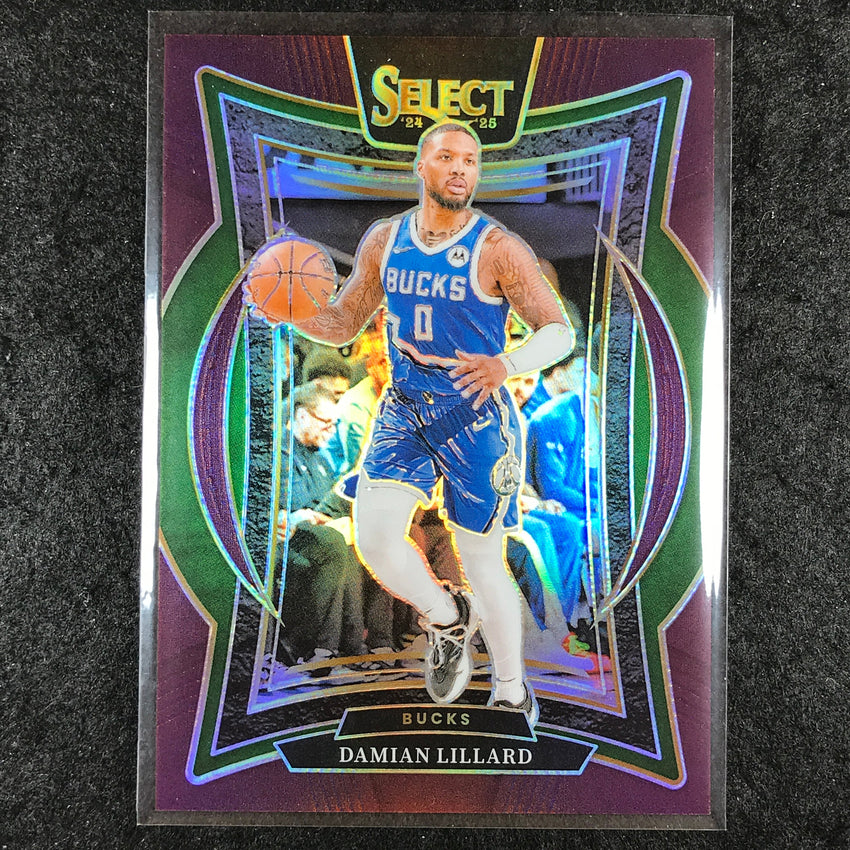 2024-25 Select DAMIAN LILLARD Concourse Maroon /175 #55