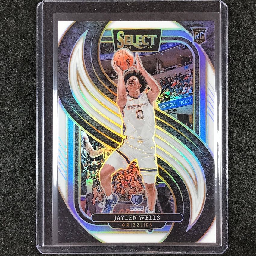 2024-25 Select JAYLEN WELLS Premier Level Rookie White 18/149 #188