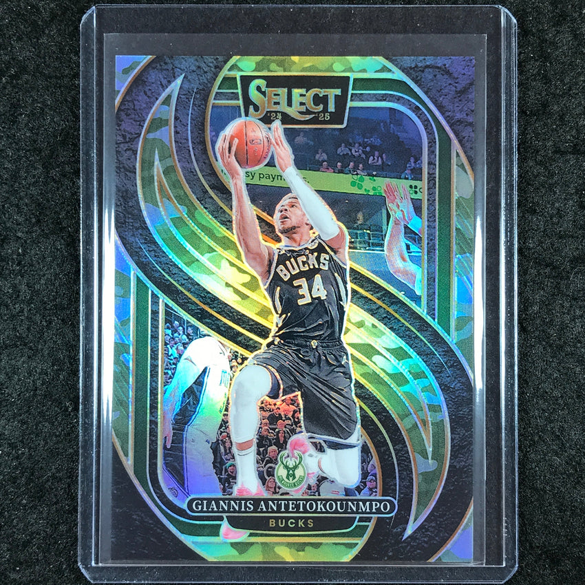 2024-25 Select GIANNIS ANTETOKOUNMPO Premier Level Camo 32/125 #137