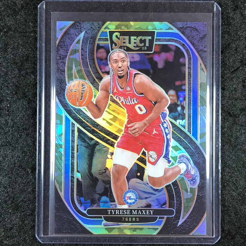 2024-25 Select TYRESE MAXEY Premier Level Camo 45/125 #156