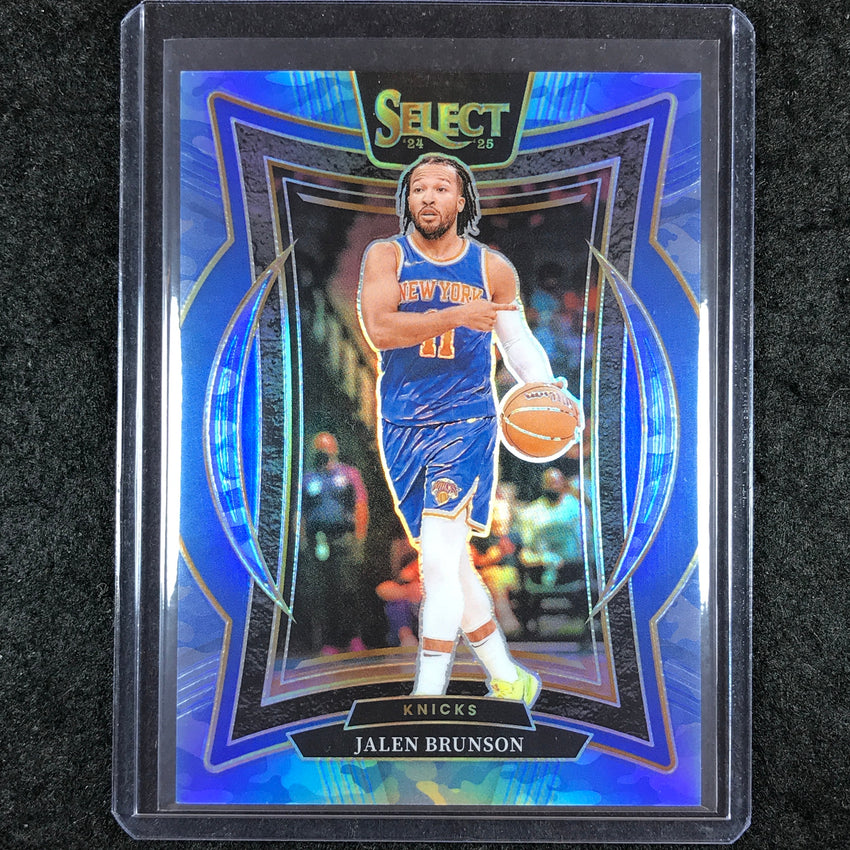 2024-25 Select JALEN BRUNSON Concourse Blue Camo 62/99 #42