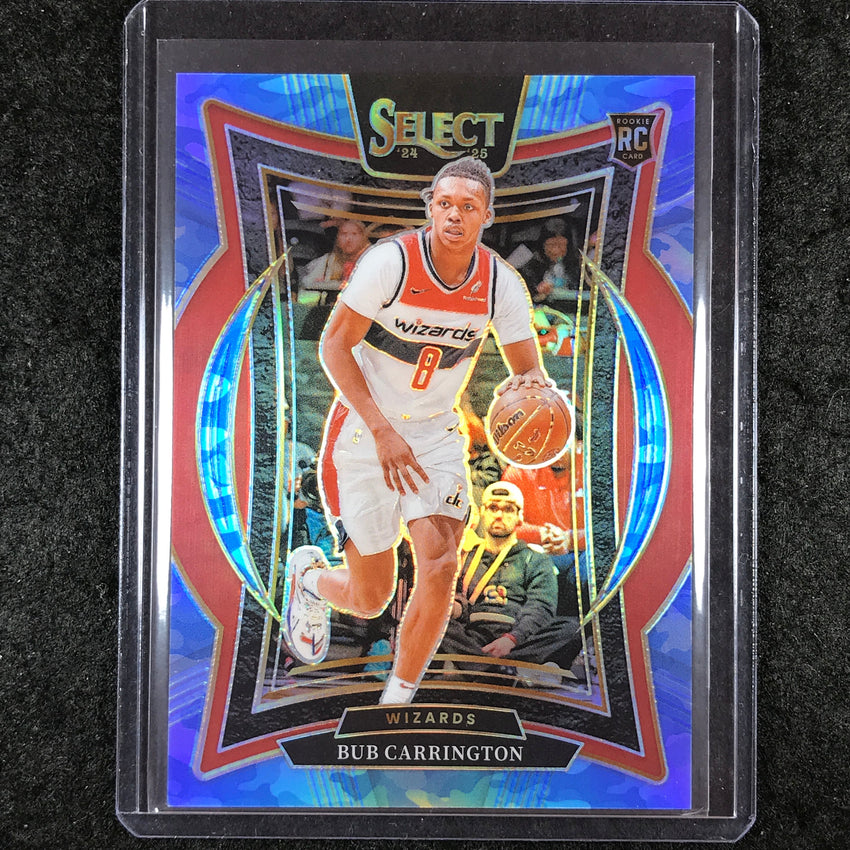 2024-25 Select BUB CARRINGTON Concourse Rookie Blue Camo 27/99 #81