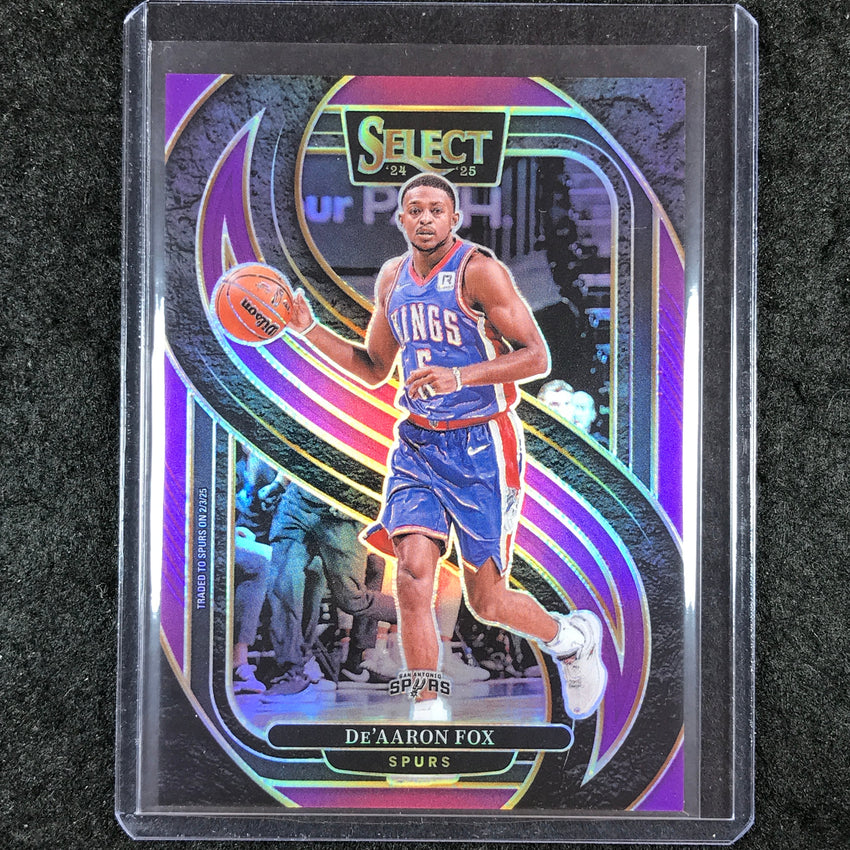 2024-25 Select DE'AARON FOX Premier Level Purple 14/99 #150