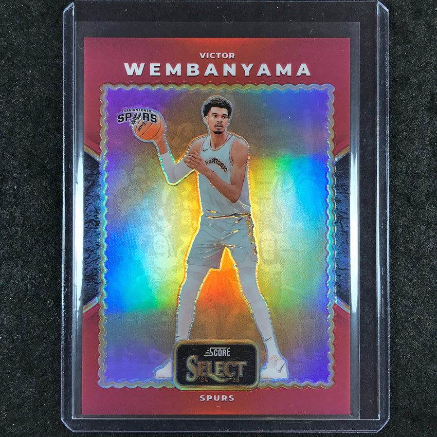 2024-25 Select VICTOR WEMBANYAMA Score Select Throwback Red 36/99 #2