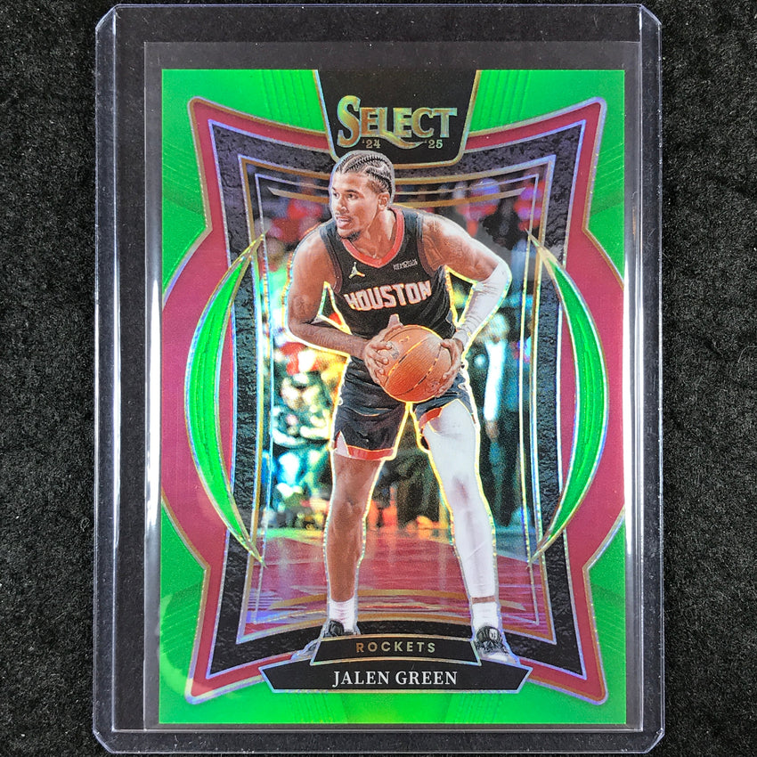 2024-25 Select JALEN GREEN Concourse Neon Green 29/75 #47