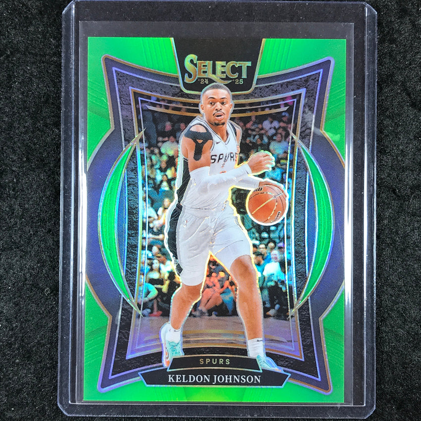 2024-25 Select KELDON JOHNSON Concourse Neon Green 54/75 #58