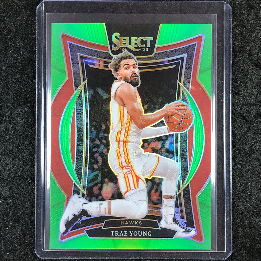 2024-25 Select TRAE YOUNG Concourse Neon Green 14/75 #63