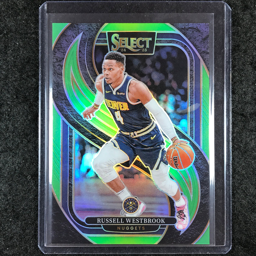 2024-25 Select RUSSELL WESTBROOK Premier Level Neon Green 33/75 #104