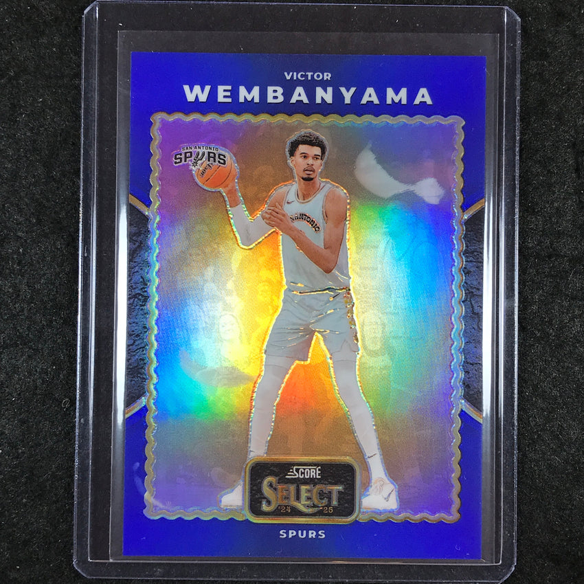 2024-25 Select VICTOR WEMBANYAMA Score Select Throwback Blue 11/75 #2