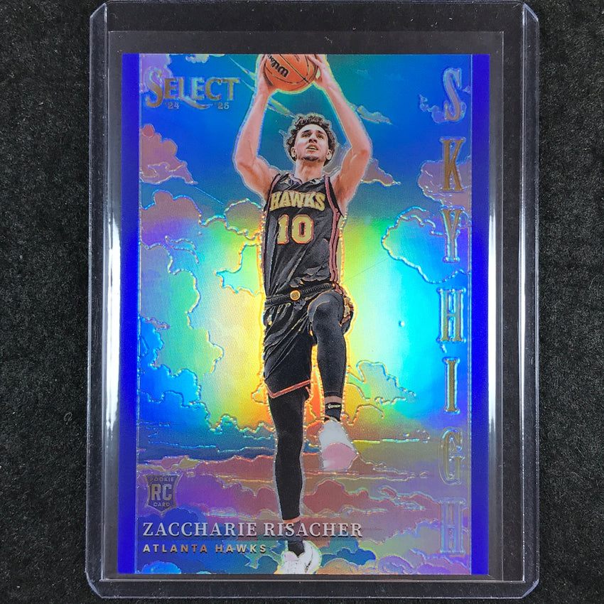 2024-25 Select ZACCHARIE RISACHER Sky High Rookie Blue 44/75 #14