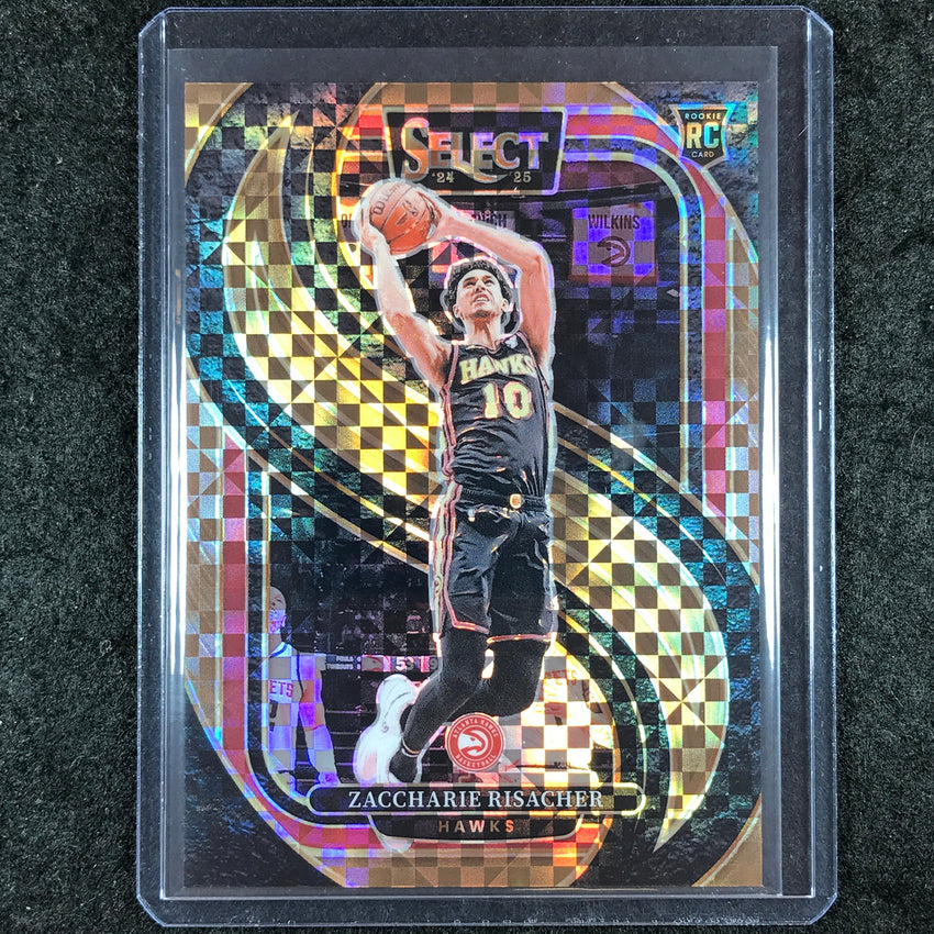 2024-25 Select ZACCHARIE RISACHER Premier Level Rookie Bronze Checker 34/49 #180