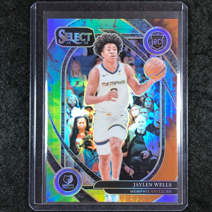 2024-25 Select JAYLEN WELLS Courtside Rookie Tie-Dye 2/25 #267