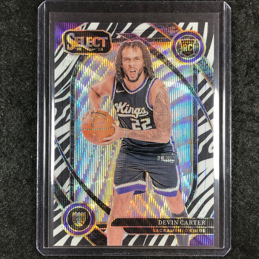 2024-25 Select DEVIN CARTER Courtside Rookie Zebra SSP #269