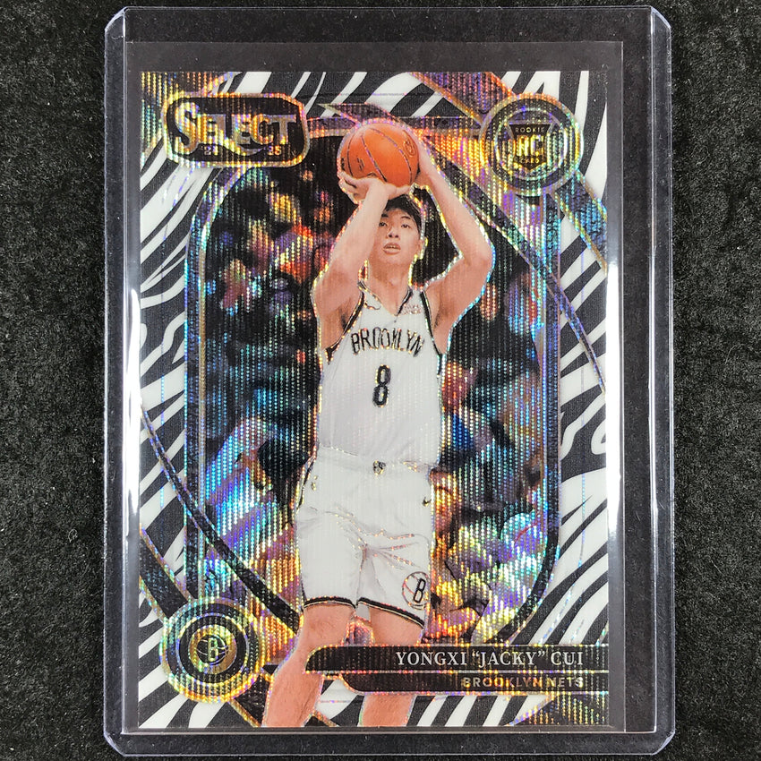 2024-25 Select YONGXI "JACKY" CUI Courtside Rookie Zebra SSP #295