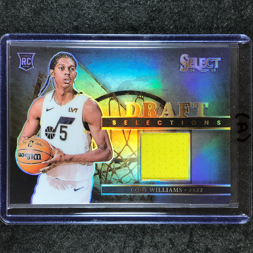 2024-25 Select CODY WILLIAMS Draft Selections Memorabilia Rookie Jersey #CWI (A)