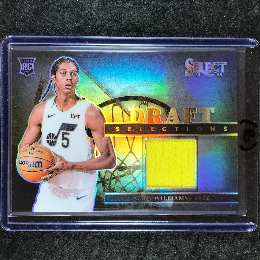 2024-25 Select CODY WILLIAMS Draft Selections Memorabilia Rookie Jersey #CWI (B)
