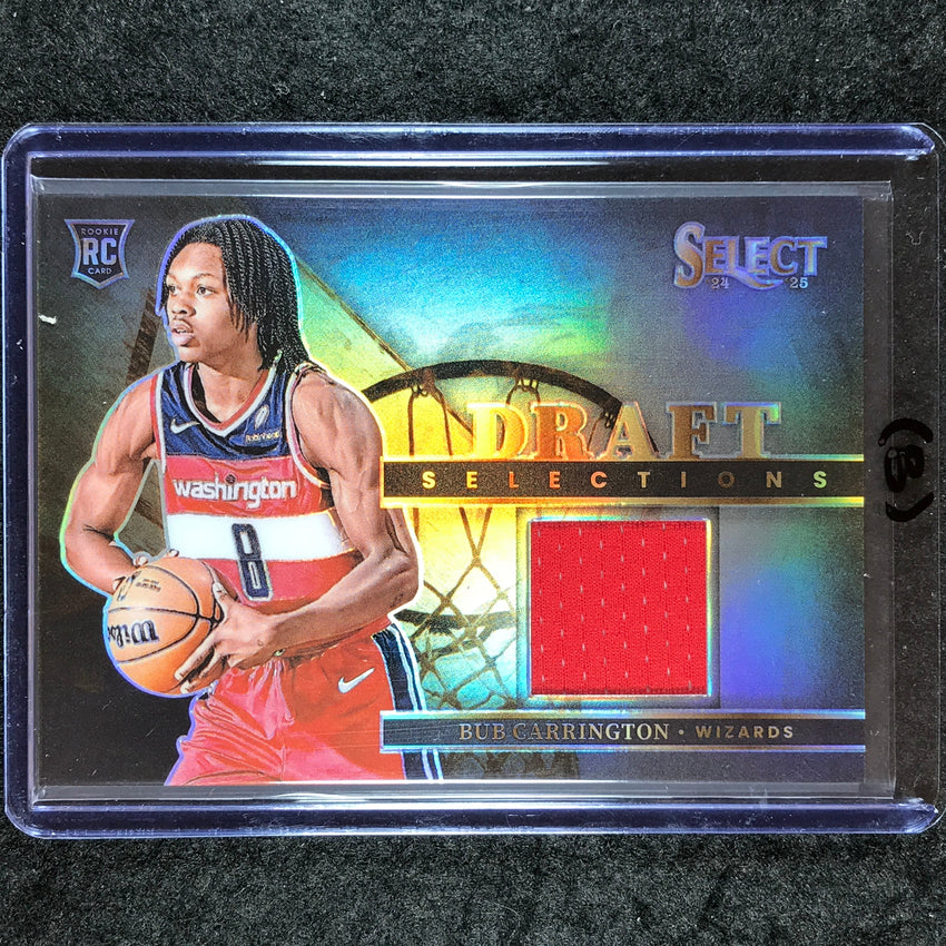 2024-25 Select BUB CARRINGTON Draft Selections Rookie Jersey Relic #BUB (B)