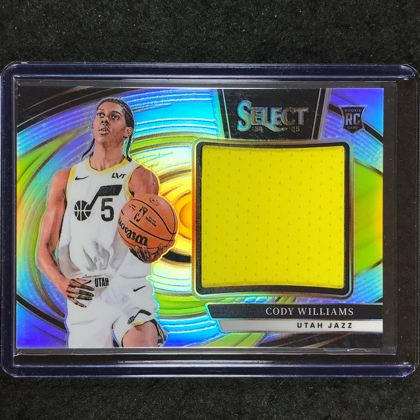 2024-25 Select CODY WILLIAMS Jumbo Rookie Swatches Jersey Relic #CWI