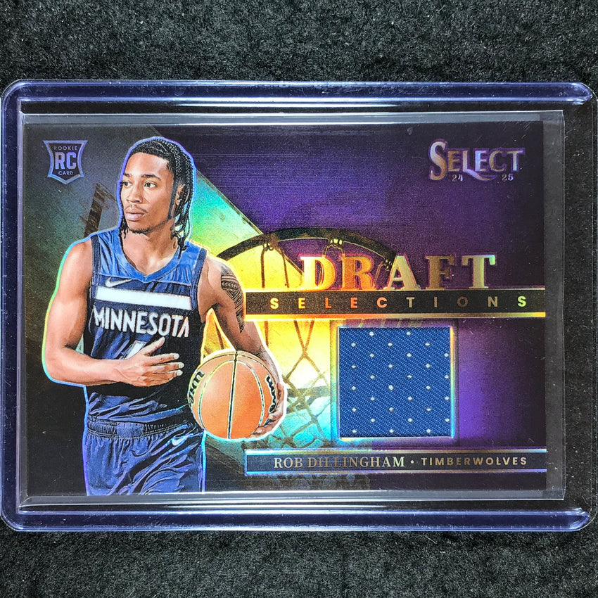 2024-25 Select ROB DILLINGHAM Draft Selections Rookie Patch Relic Purple 92/99