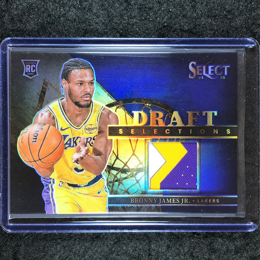 2024-25 Select BRONNY JAMES JR. Draft Selections Rookie Patch Relic Blue 22/75