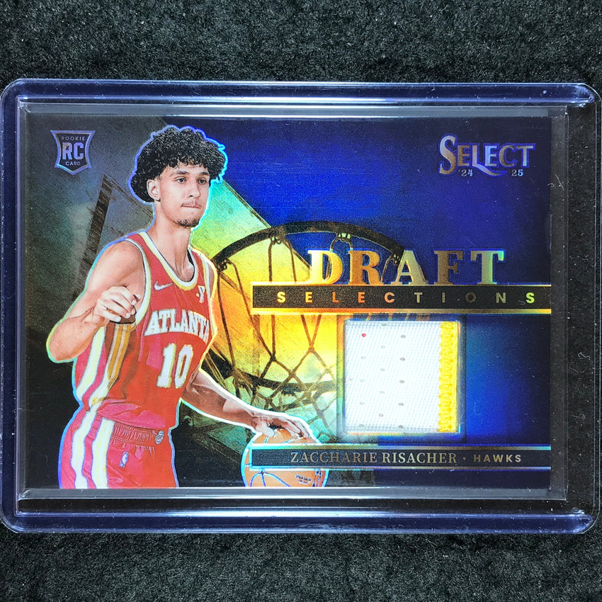 2024-25 Select ZACCHARIE RISACHER Draft Selections Rookie Patch Relic Blue 52/75