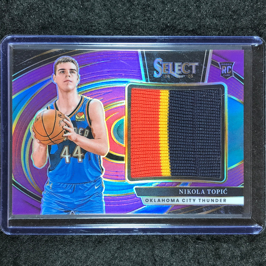 2024-25 Select NIKOLA TOPIC Jumbo Rookie Swatches Patch Relic Purple 41/99