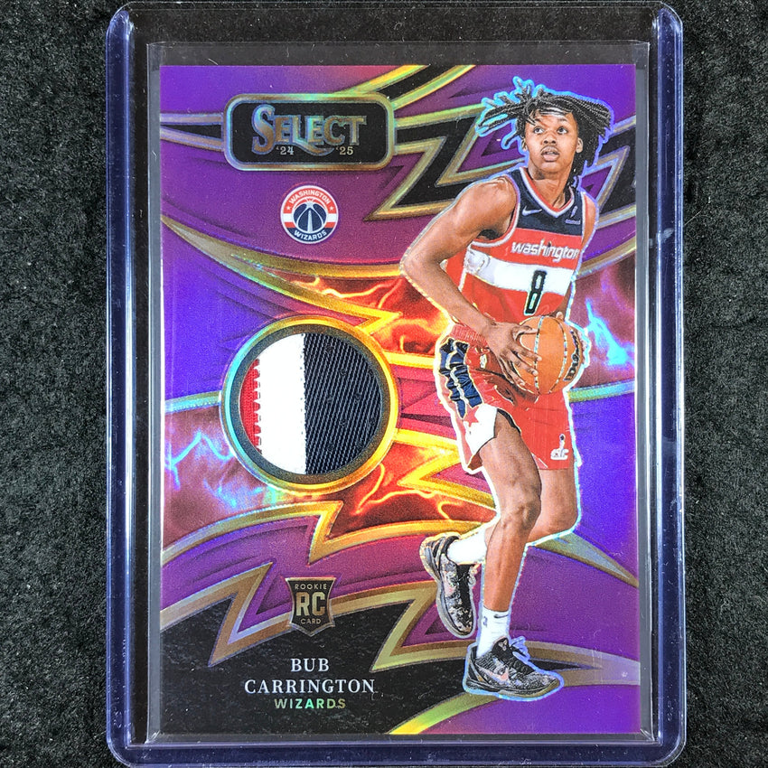 2024-25 Select BUB CARRINGTON Sparks Rookie Patch Relic Purple 79/99
