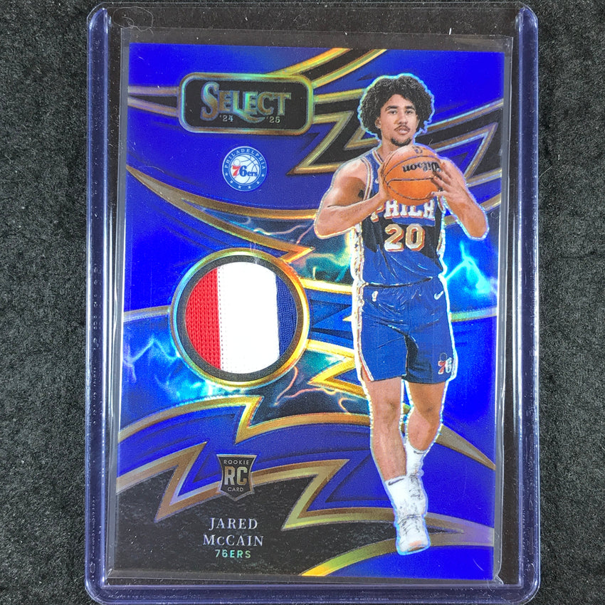 2024-25 Select JARED MCCAIN Sparks Rookie Patch Relic Blue 26/75