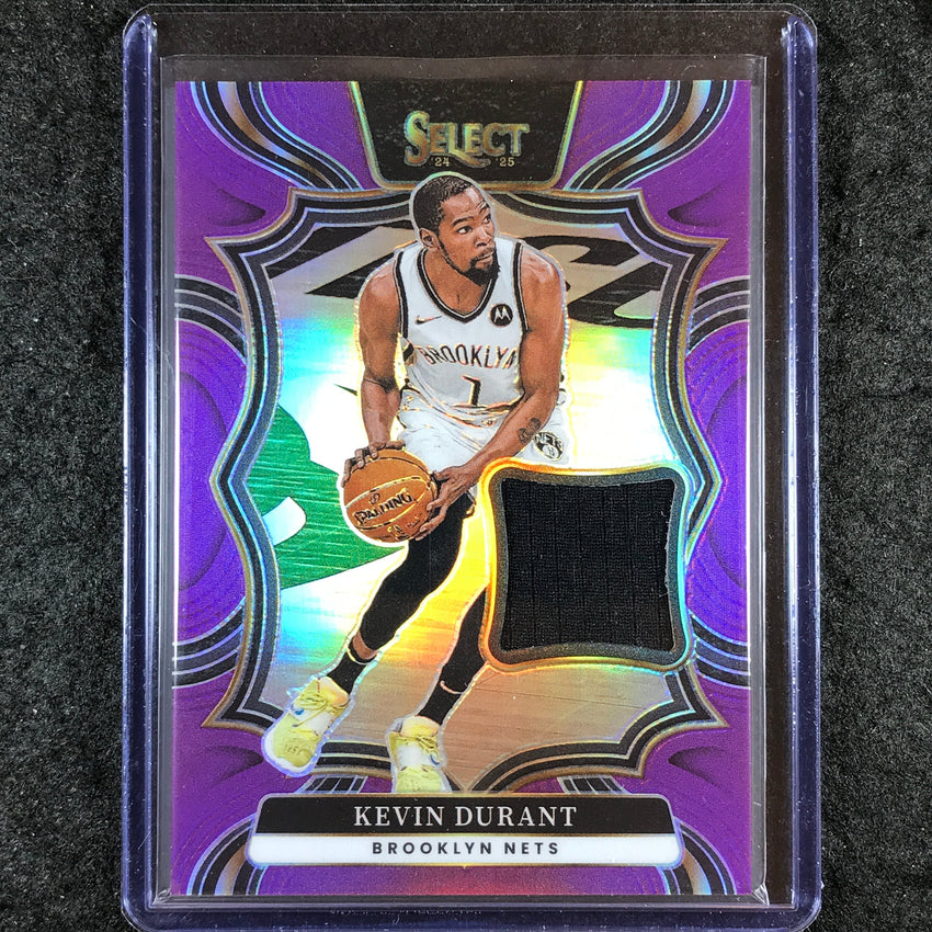 2024-25 Select KEVIN DURANT Throwback Memorabilia Patch Relic Purple 23/99