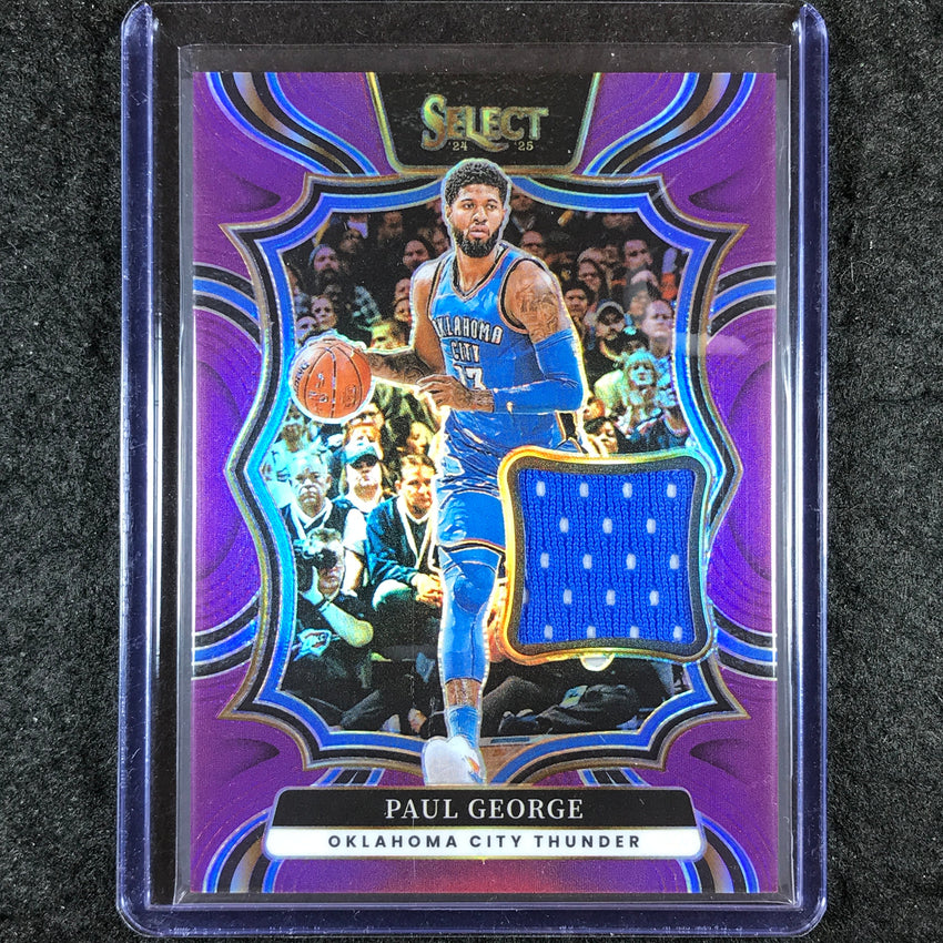 2024-25 Select PAUL GEORGE Throwback Memorabilia Patch Relic Purple 5/99