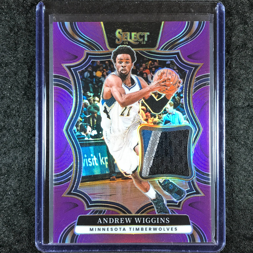 2024-25 Select ANDREW WIGGINS Throwback Memorabilia Patch Relic Purple 88/99