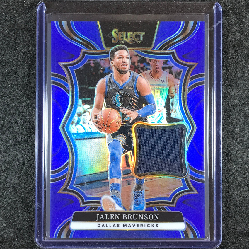 2024-25 Select JALEN BRUNSON Throwback Memorabilia Patch Relic Blue 59/75