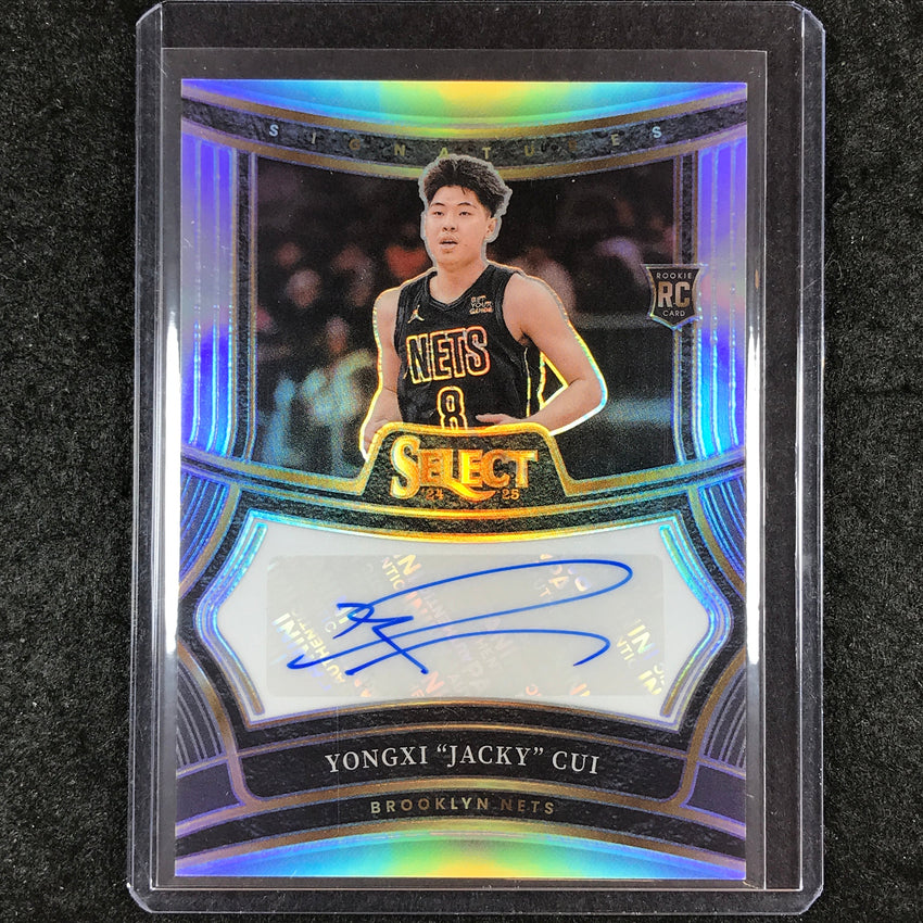 2024-25 Select YONGXI "JACKY" CUI Rookie Signatures Auto Silver 232/249