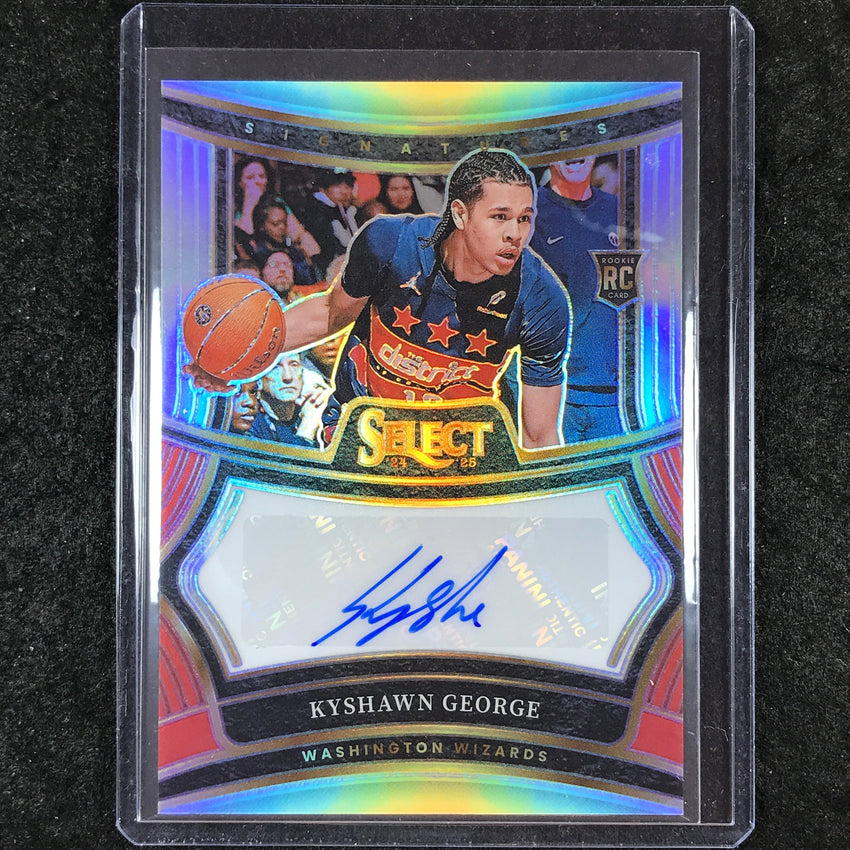 2024-25 Select KYSHAWN GEORGE Rookie Signatures Auto Silver 39/249