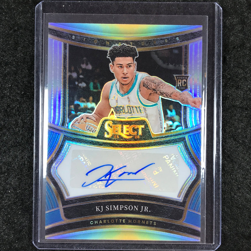 2024-25 Select KJ SIMPSON JR. Rookie Signatures Auto Silver 192/249