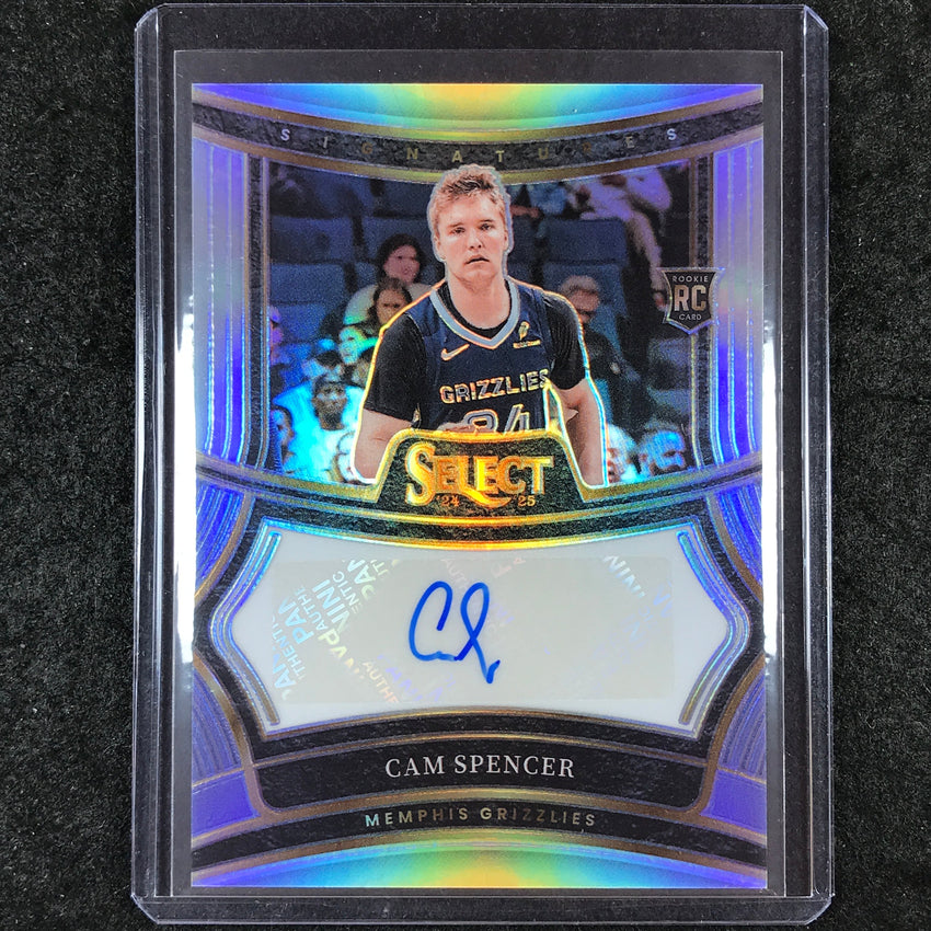 2024-25 Select CAM SPENCER Rookie Signatures Auto Silver 127/249