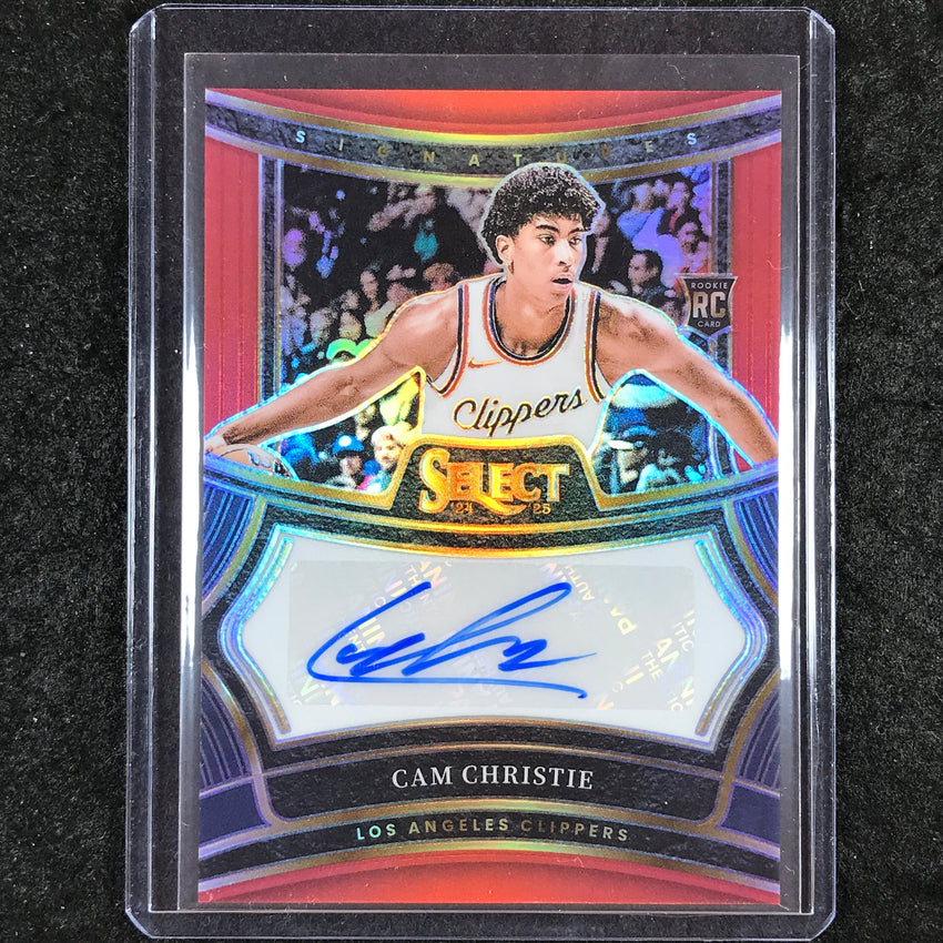 2024-25 Select CAM CHRISTIE Rookie Signatures Auto Red 82/99