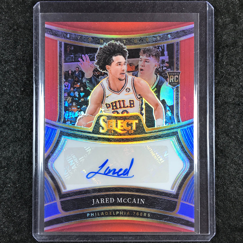 2024-25 Select JARED MCCAIN Rookie Signatures Auto Red 39/99