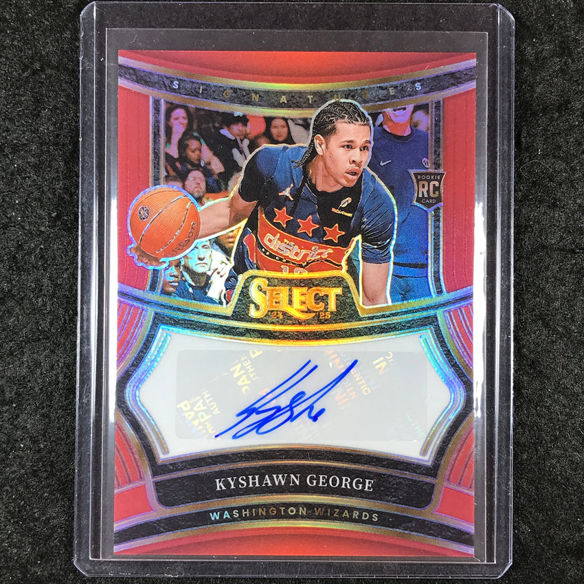 2024-25 Select KYSHAWN GEORGE Rookie Signatures Auto Red 66/99
