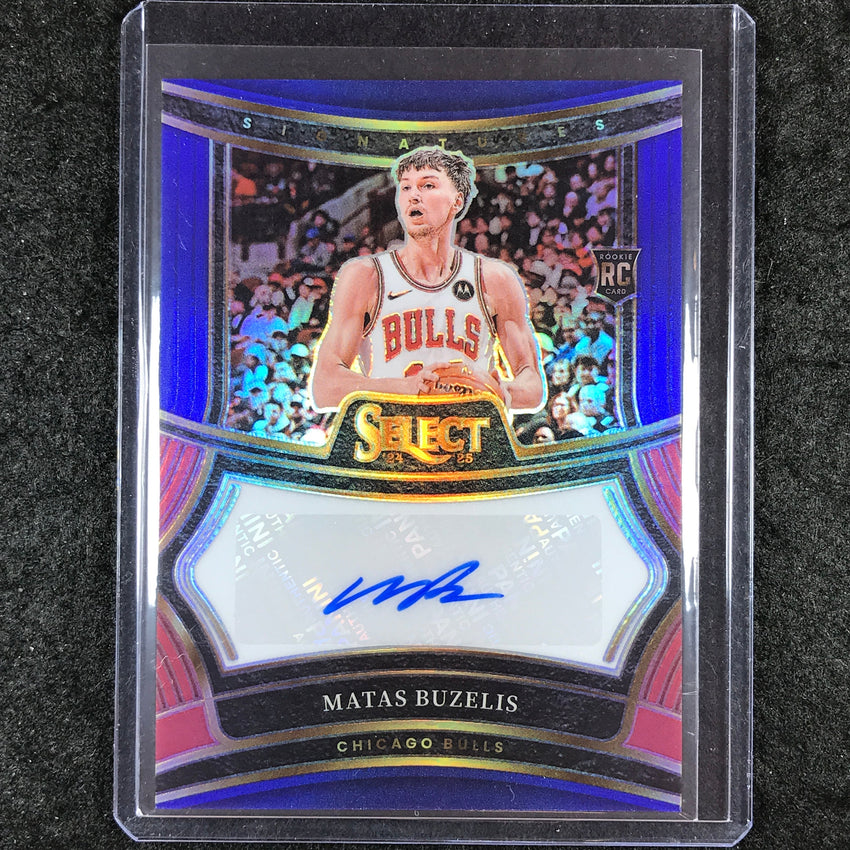 2024-25 Select MATAS BUZELIS Rookie Signatures Auto Blue 23/49