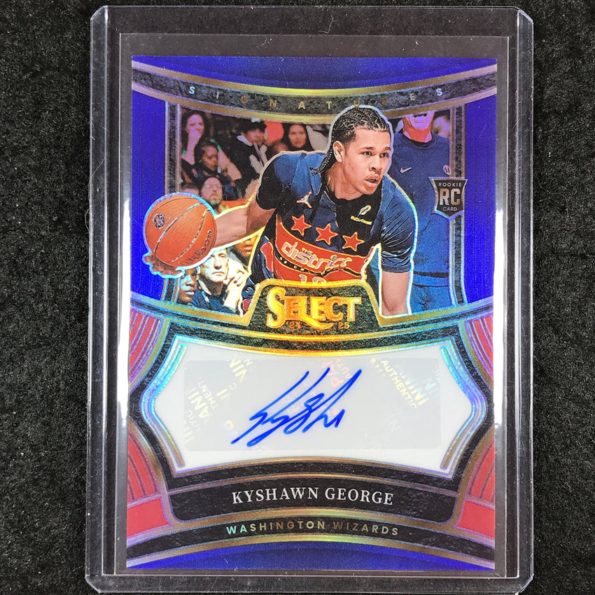 2024-25 Select KYSHAWN GEORGE Rookie Signatures Auto Blue 14/49