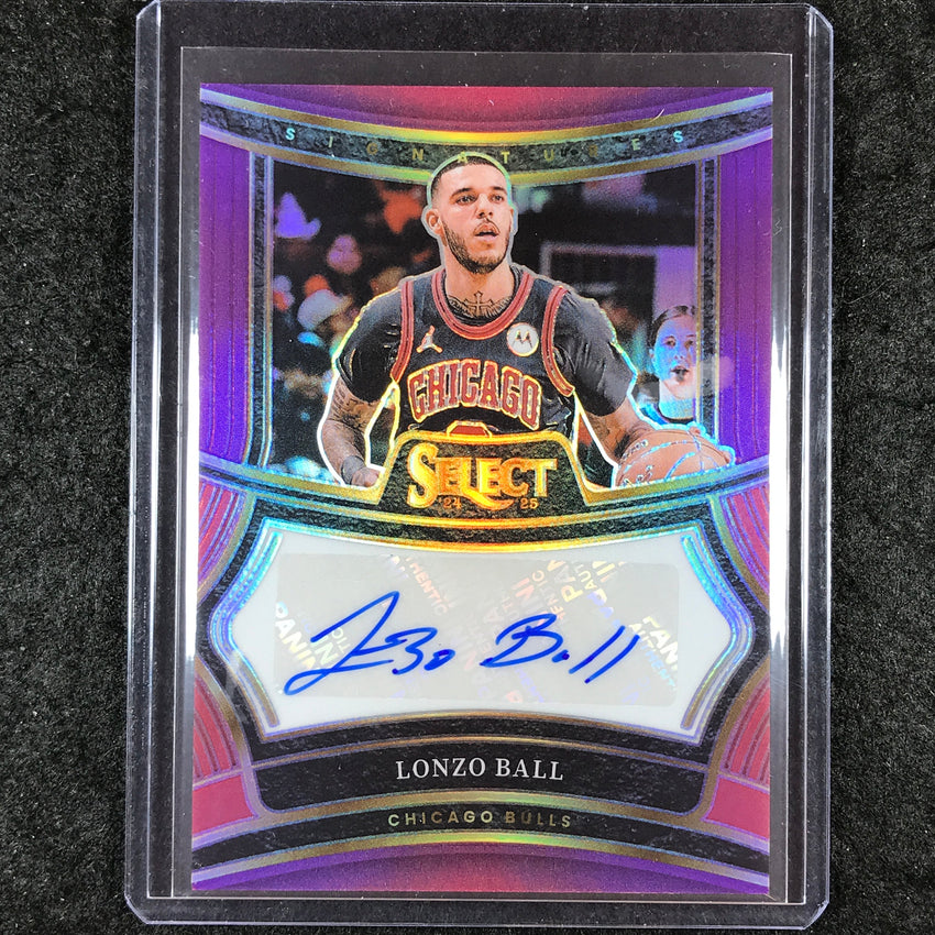 2024-25 Select LONZO BALL Signatures Auto Purple 19/75